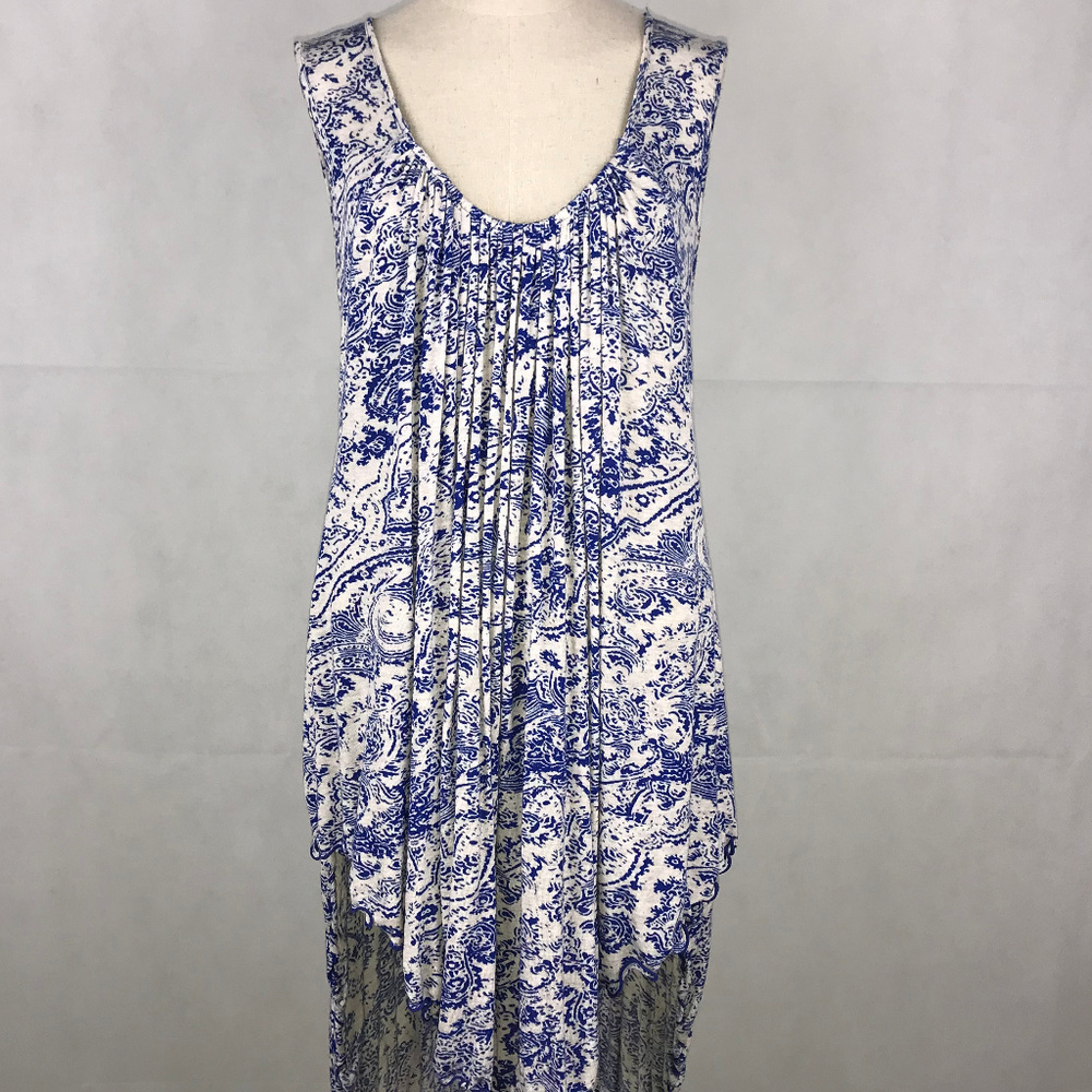 Free People sleeveless high low swing tunic shirt